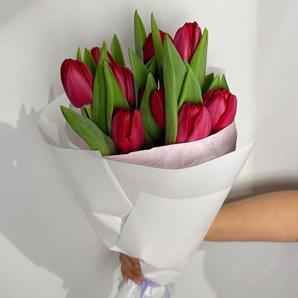 Ramo de tulipanes fucsia