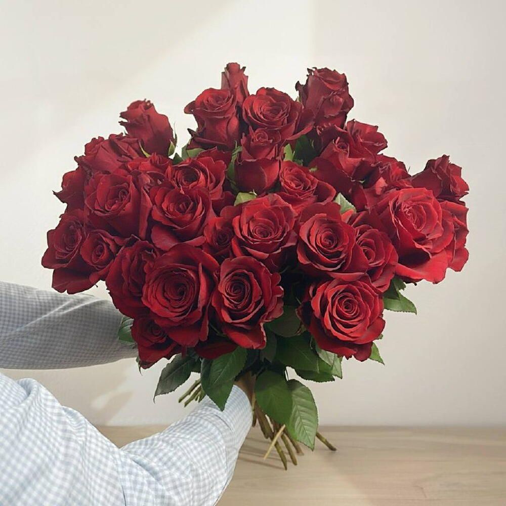 Ramo de rosas rojas, 75 rosas