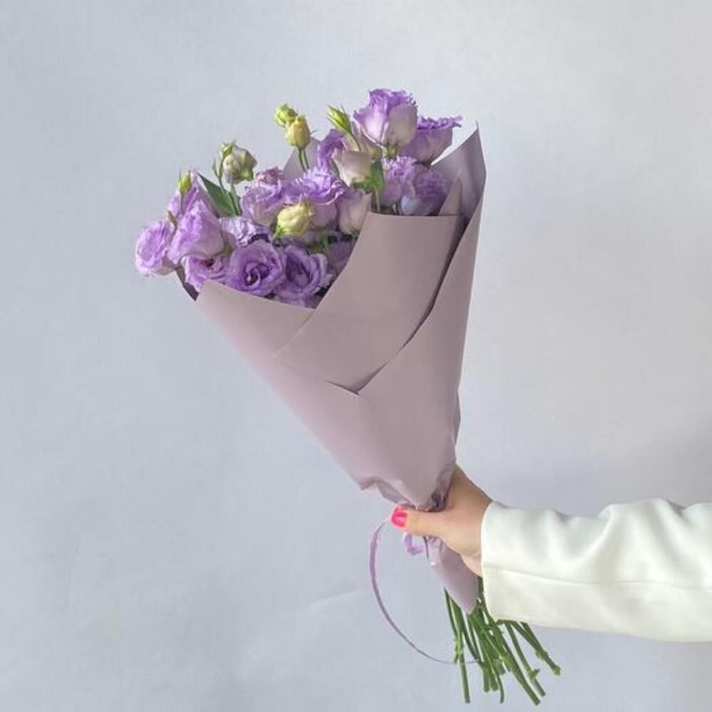 Ramo de lisianthus lila, 9 tallos (foto 4)